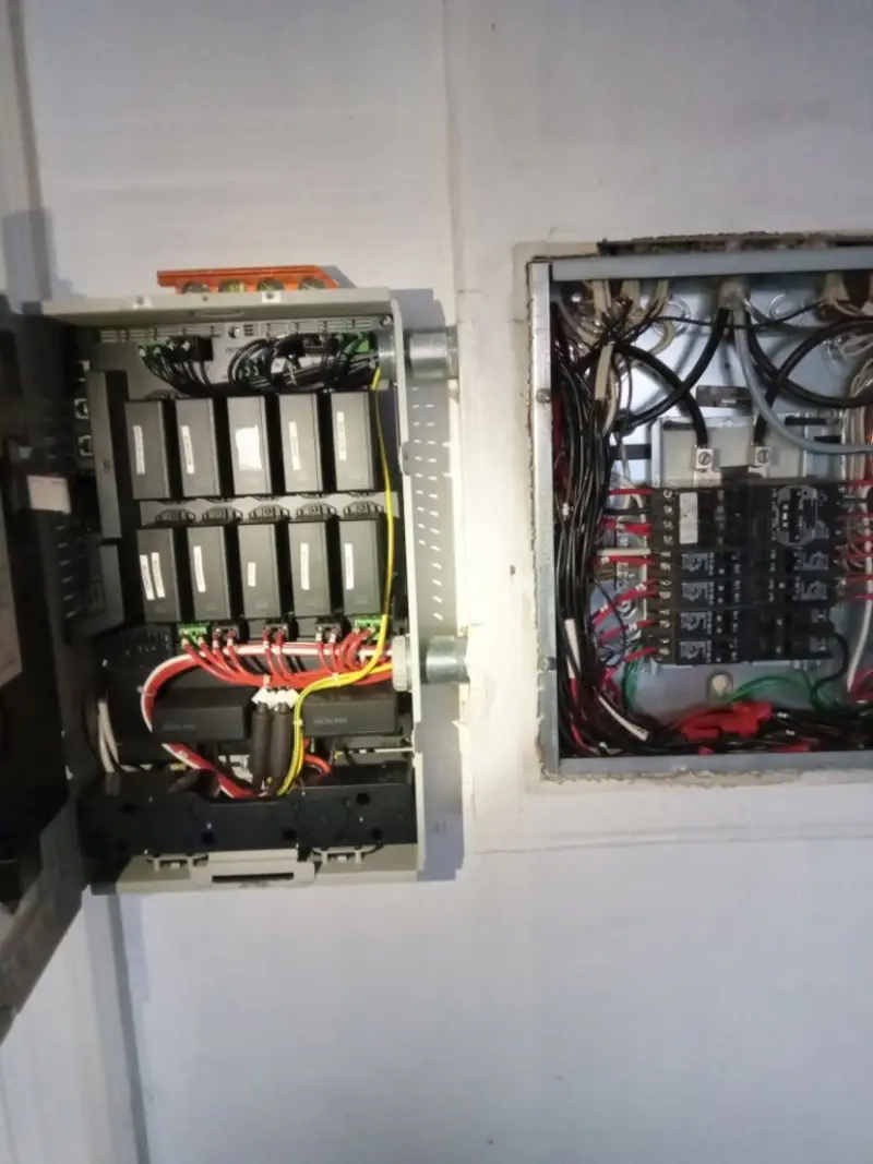 Electrical panel upgrade completed for Security Camera Wiring in Weaverville